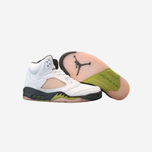 Air Jordan 5 Luminous Green and Sail