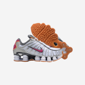 Nike Shox Light Gray & Reddish Details